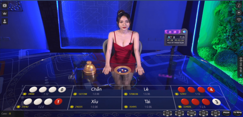 Sảnh cược cho phép hội viên giao tiếp với dealer chia bài trong quá trình chơi