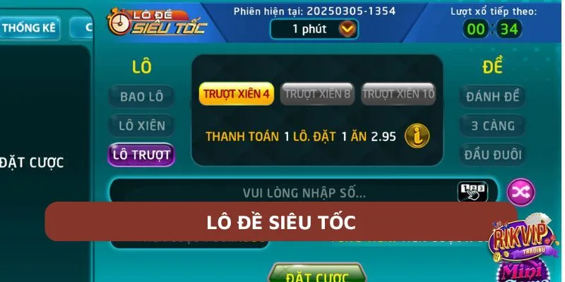 Lô đề siêu tốc tại cổng game rikvip